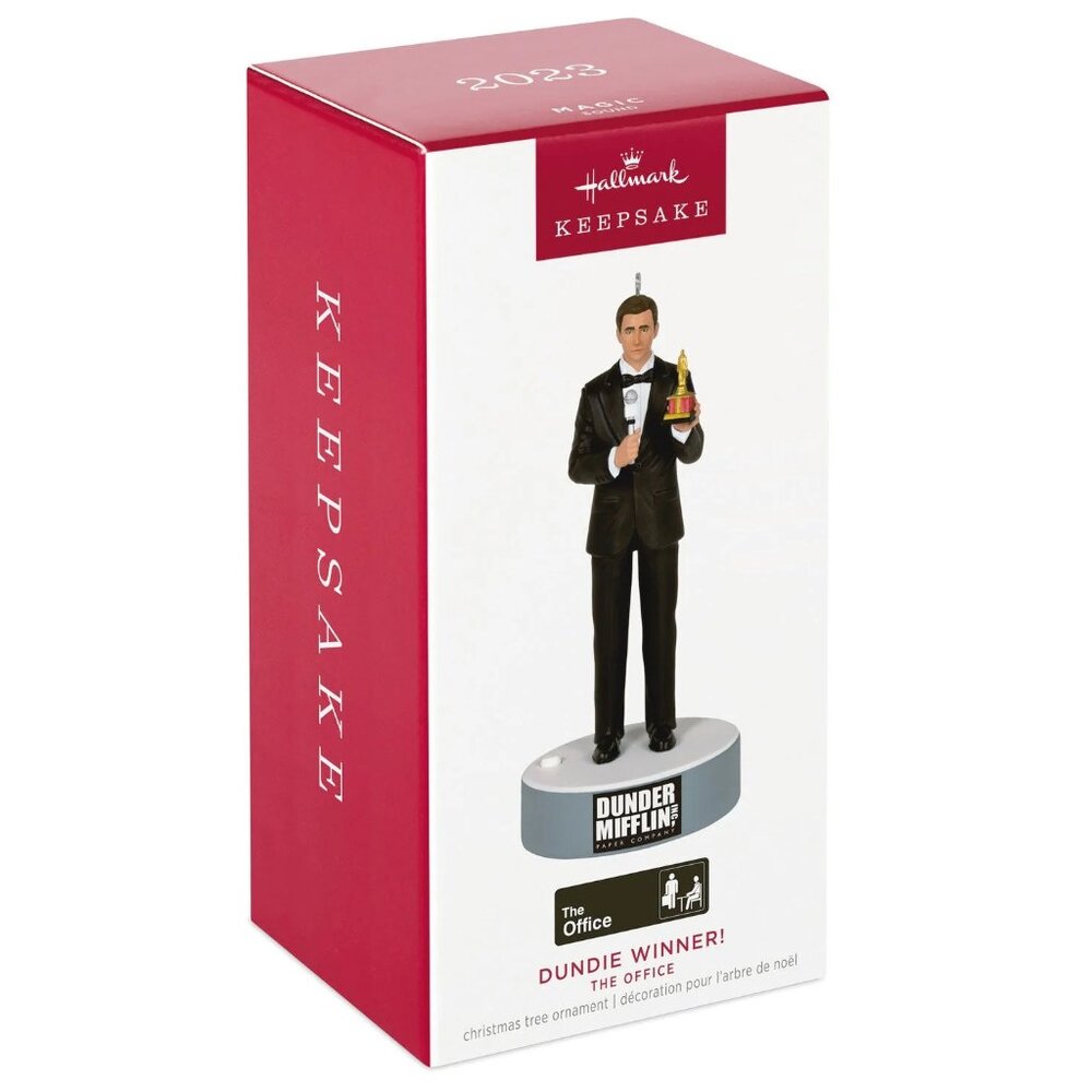 New! The Office Michael Scott Hallmark Keepsake Ornament 2023 Dundie Winner!